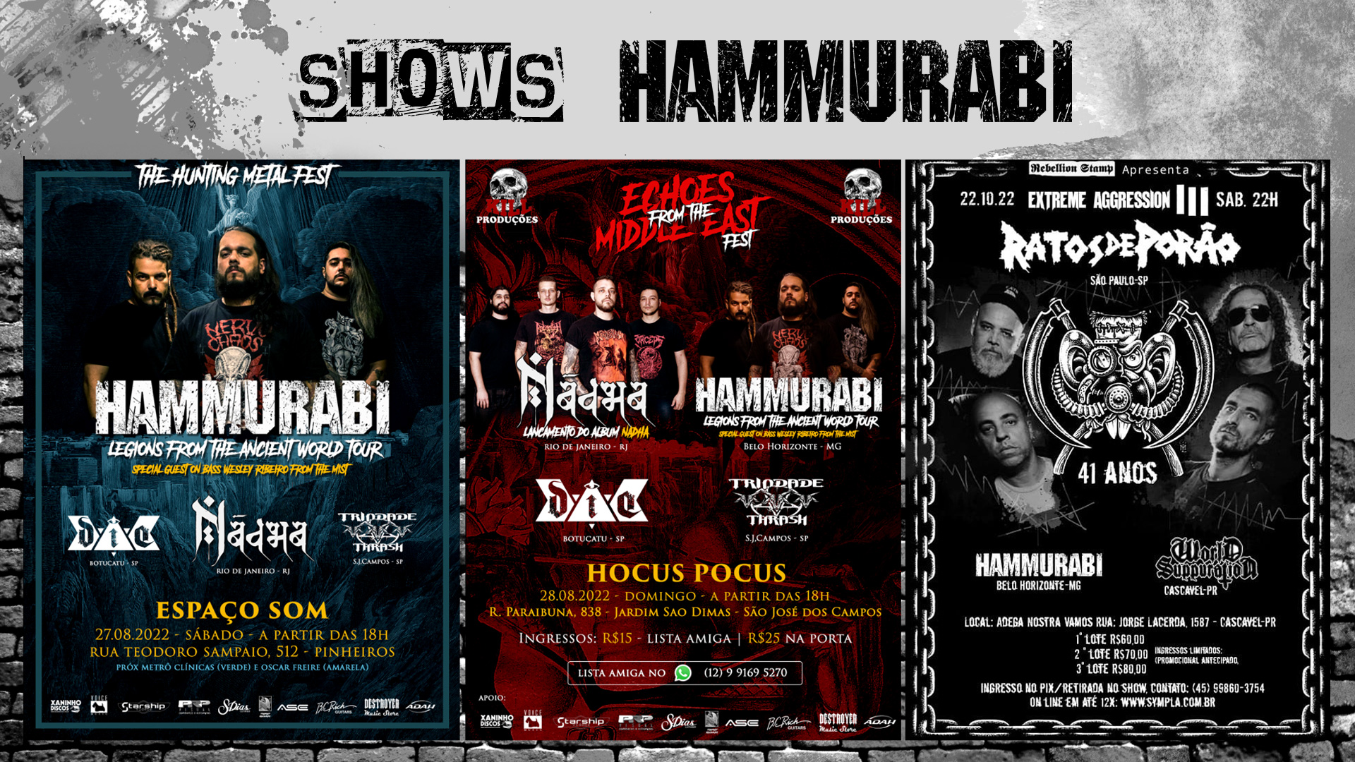 Hammurabi Shows